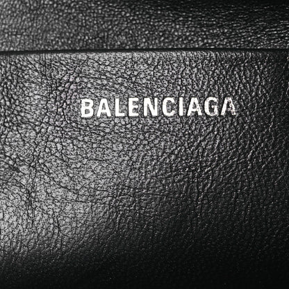 Balenciaga Calfskin Logo Zip Pouch Acid Green Black 7 of 13