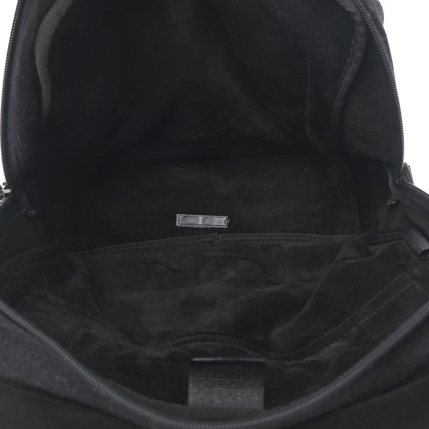Wool Messenger Satchel Black