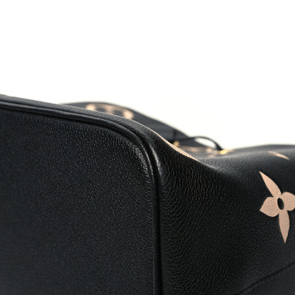 Louis Vuitton Empreinte Monogram Giant Neonoe MM Black Beige 11 of 13