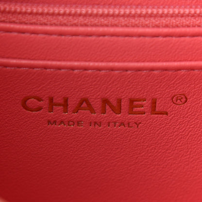 Chanel Caviar Quilted Mini Top Handle Rectangular Flap Pink 6 of 9