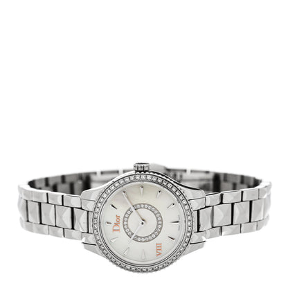 Christian Dior Stainless Steel Diamond Bezel 25mm Dior VIII Montaigne Quartz Watch 2 of 5