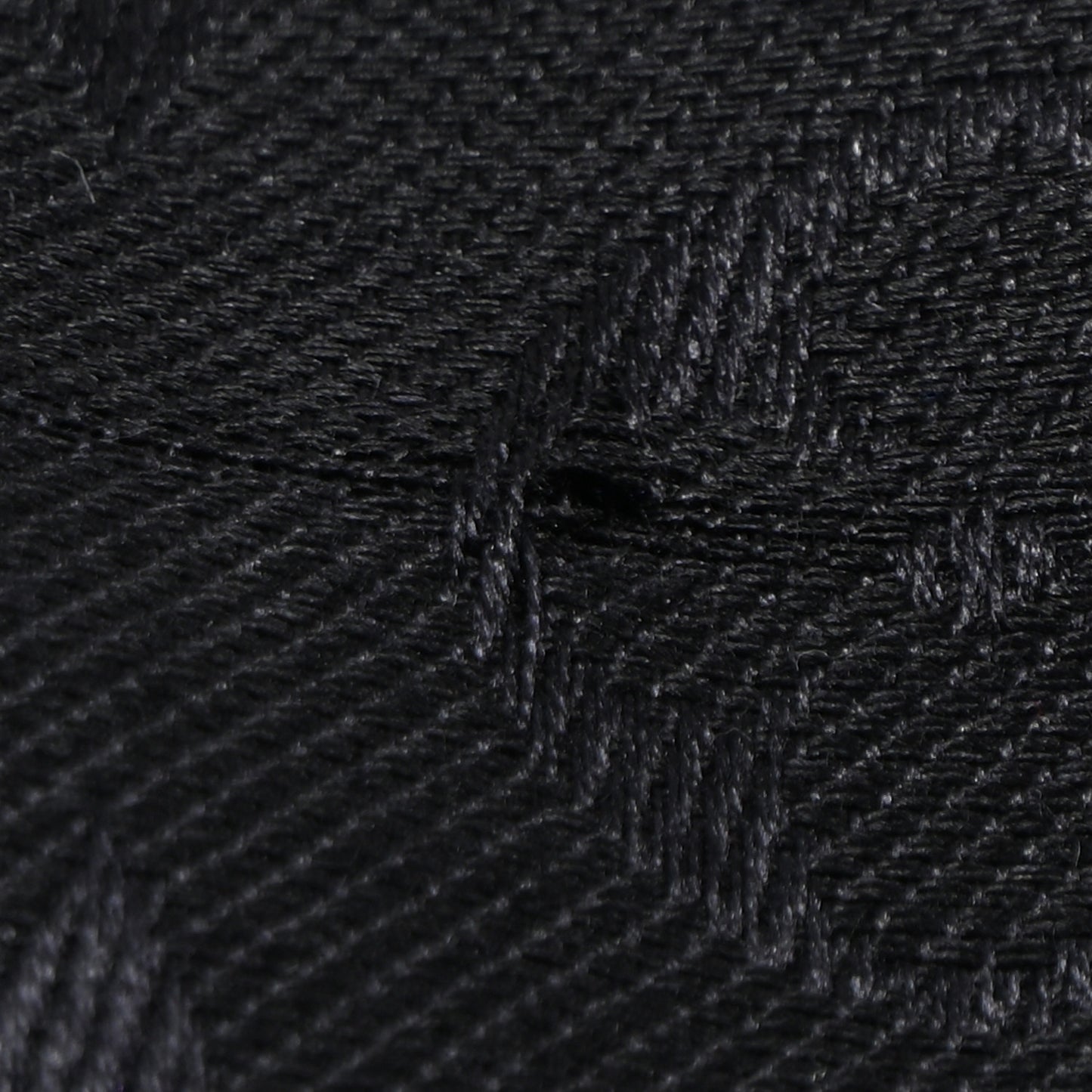 Silk Wool Monogram Shawl Black