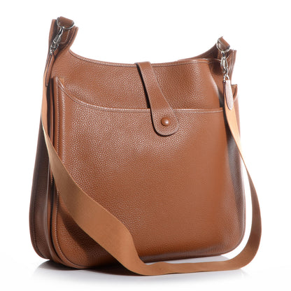 Hermes Taurillon Clemence Evelyne TGM II Gold 3 of 7