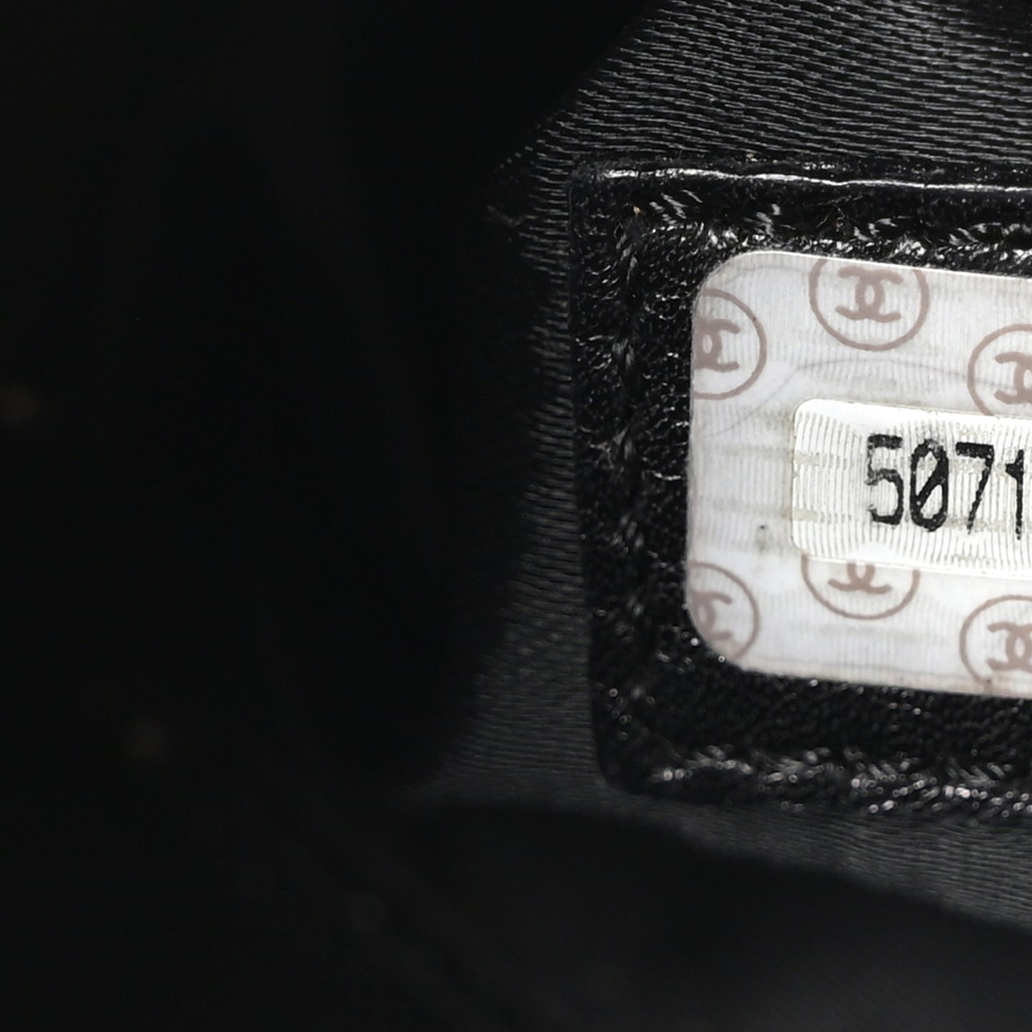 Caviar Flap Shoulder Bag Black