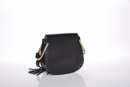 Chloe Calfskin Python Studded Mini Hudson Shoulder Bag Black 3 of 13