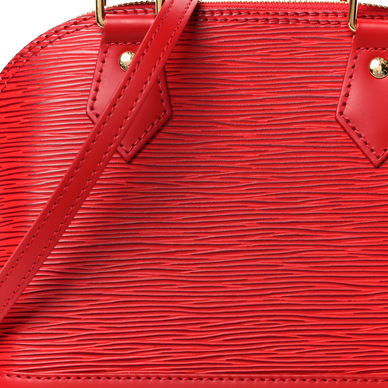 Louis Vuitton Epi Alma BB Castillan Red 9 of 13