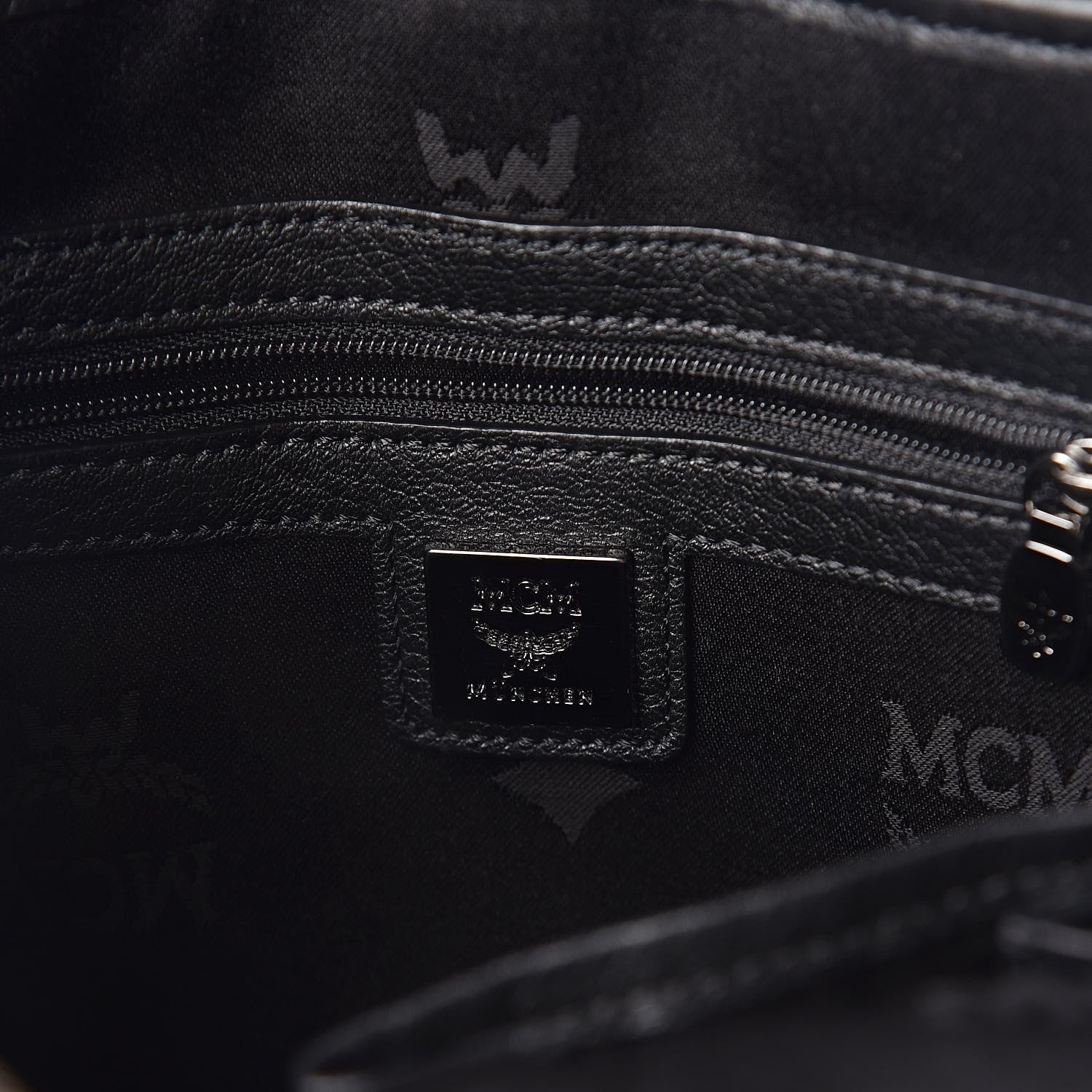 MCM Visetos Studded Small Stark Backpack Black 6 of 9