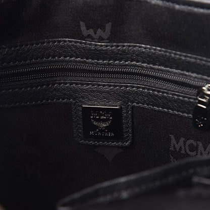MCM Visetos Studded Small Stark Backpack Black 6 of 9