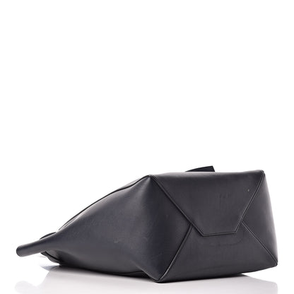 Celine Smooth Calfskin Small Tassel Cabas Phantom Navy Blue 4 of 17