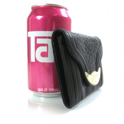 Fendi Nappa French Flap Wallet Black 3 of 9
