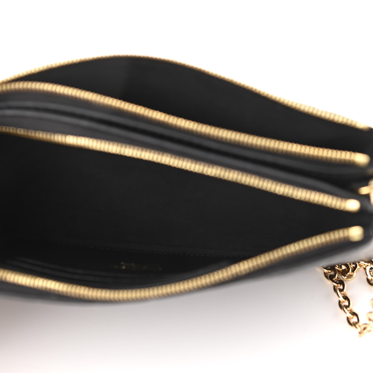 Louis Vuitton Empreinte Double Zip Pochette Black 6 of 12