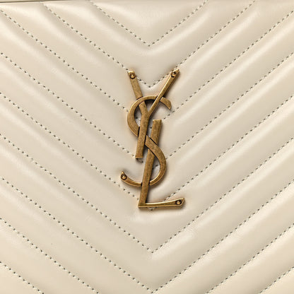 Saint Laurent Calfskin Matelasse Monogram Lou Camera Bag Crema Soft 8 of 10
