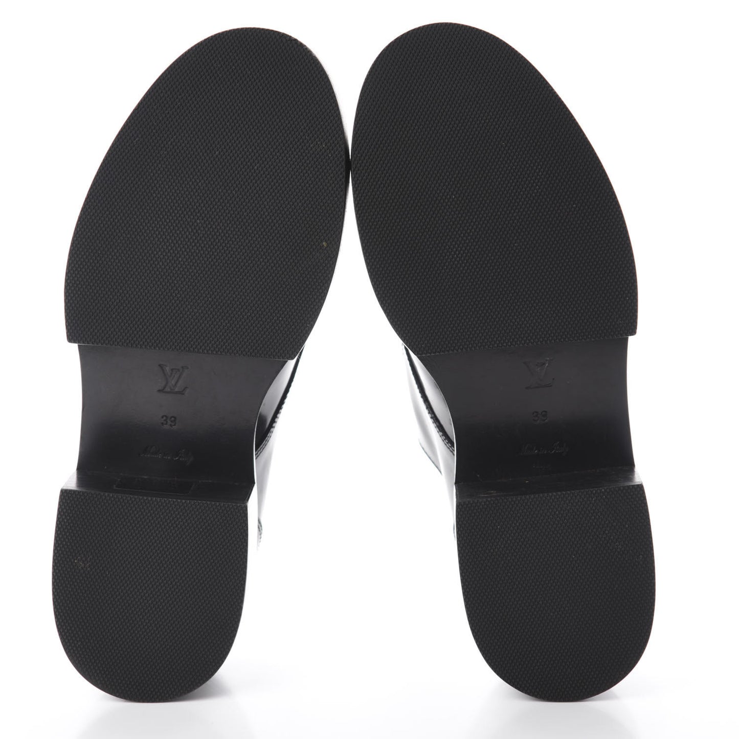 Patent Calfskin Blooms Flat Derby Platform Shoes 39 Black