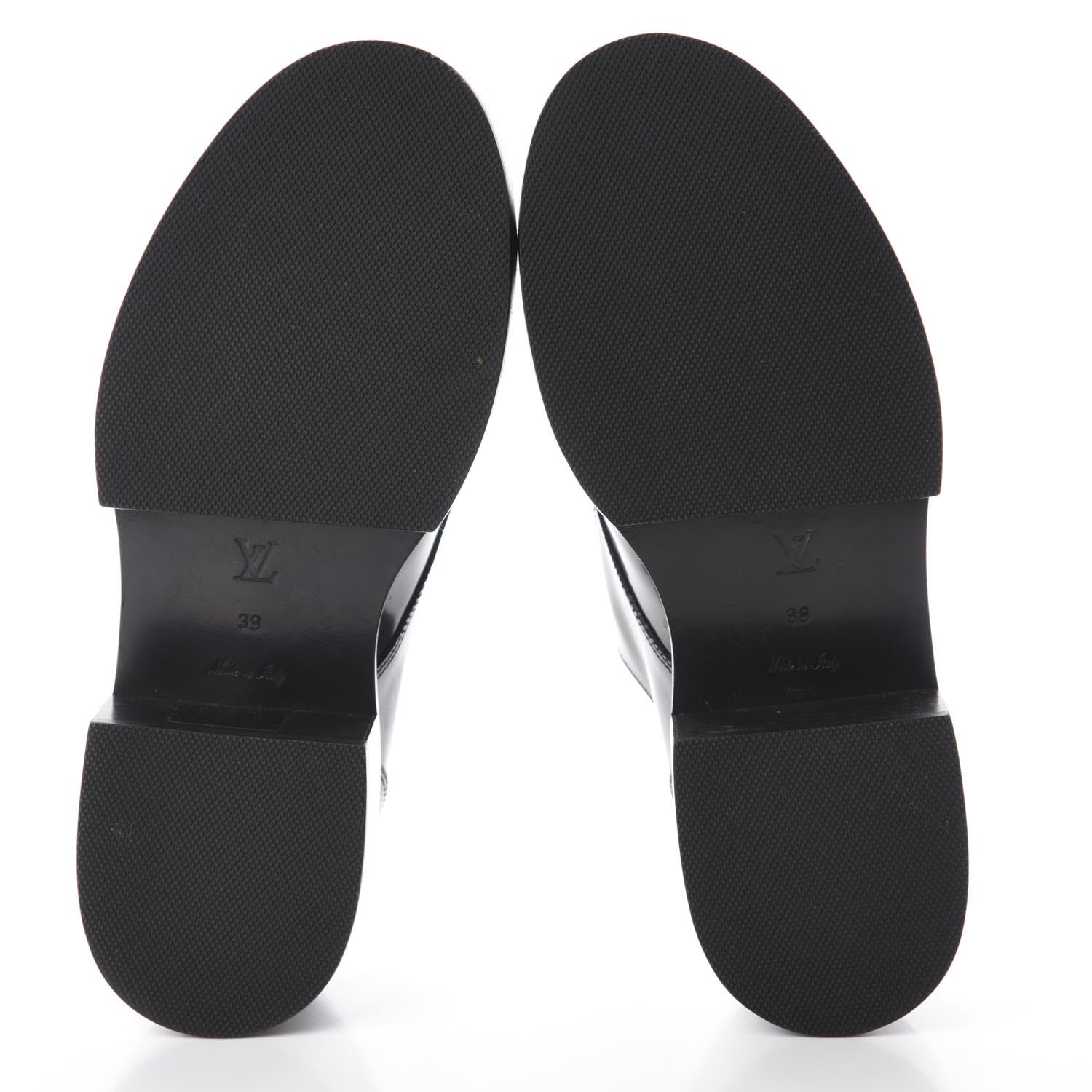 Louis Vuitton Patent Calfskin Blooms Flat Derby Platform Shoes 39 Black 6 of 9