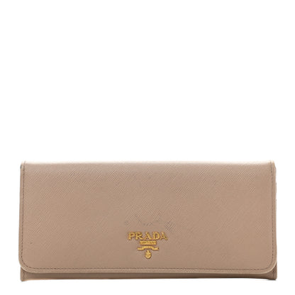 Prada Saffiano Metal Continental Flap Wallet Cammeo 1 of 8