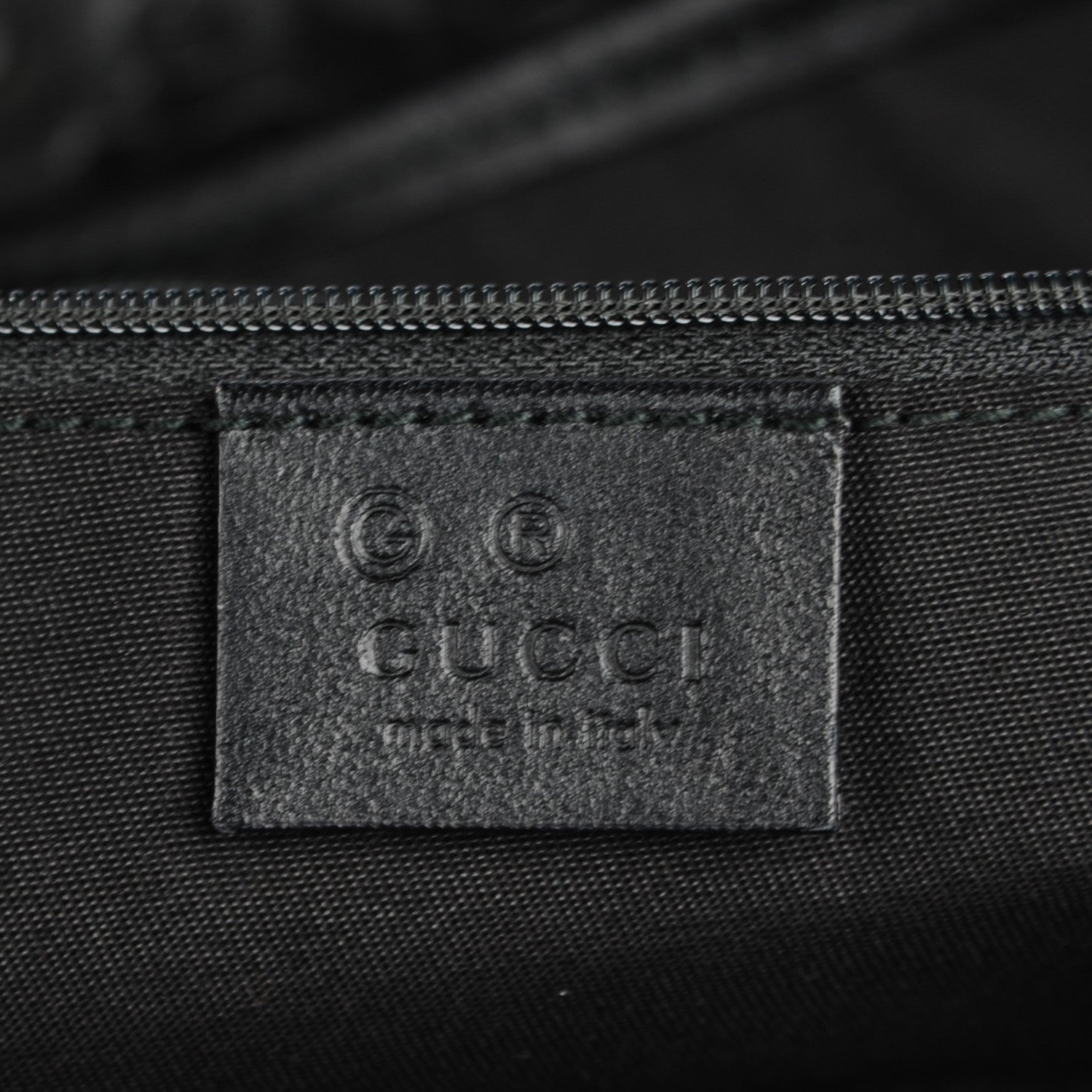 Gucci Calfskin Horsebit Embossed Large Tote Black 6 of 7