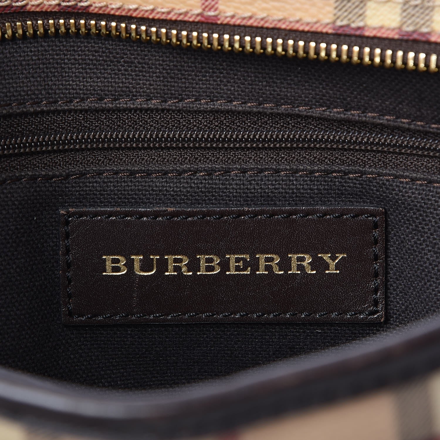 Burberry Haymarket Check Medium Regent Tote Chocolate 8 of 14