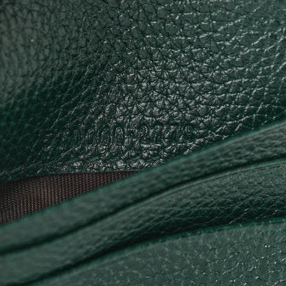 Gucci Grainy Calfskin Zumi Chain Card Case Wallet Vintage Green 8 of 8