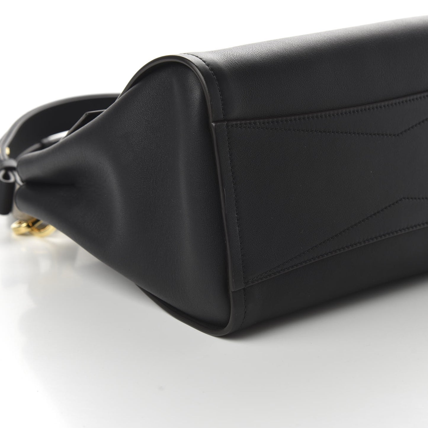 Calfskin Small Mystic Shoulder Bag Black