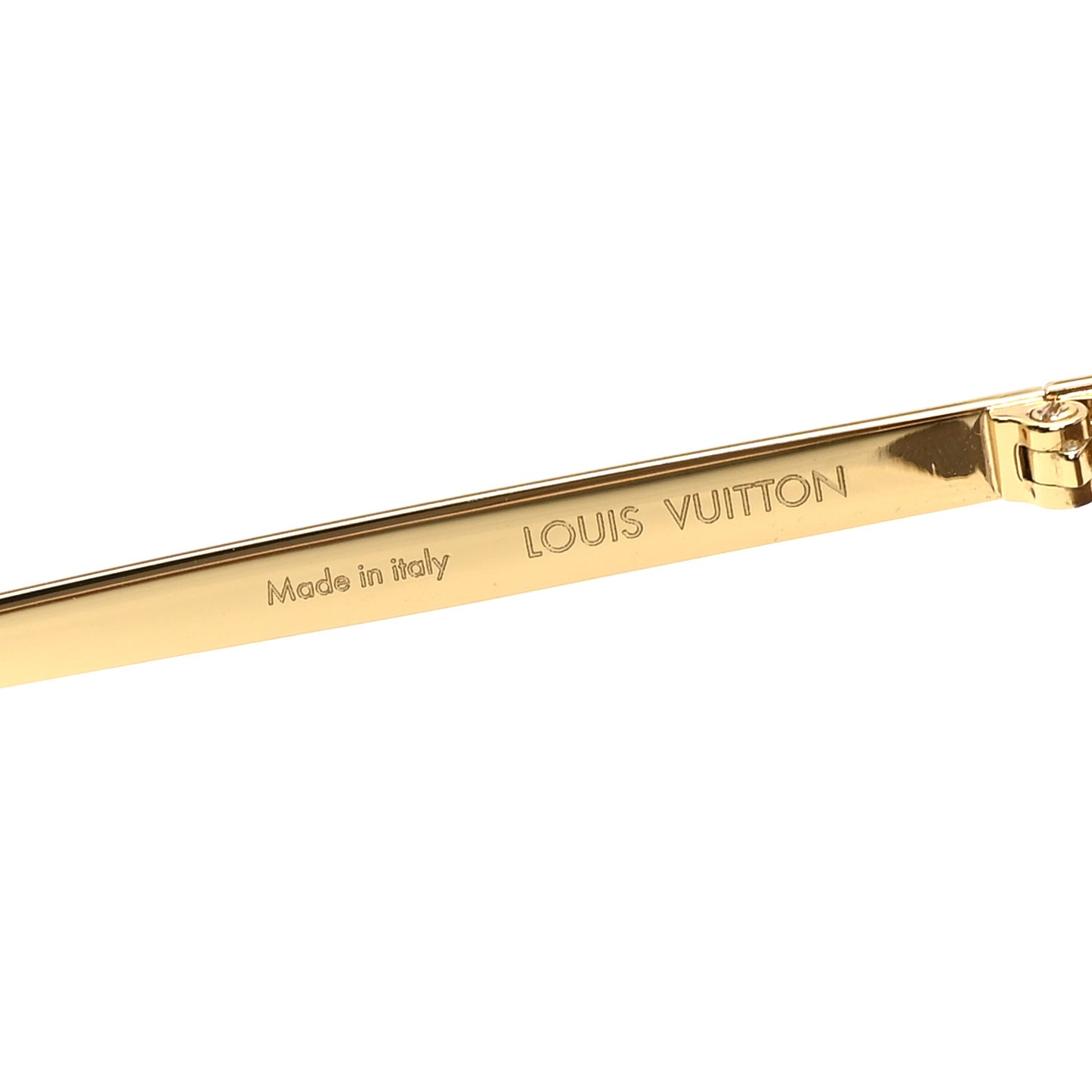 Metal LV Golden Mask Sunglasses Z1717U Gold