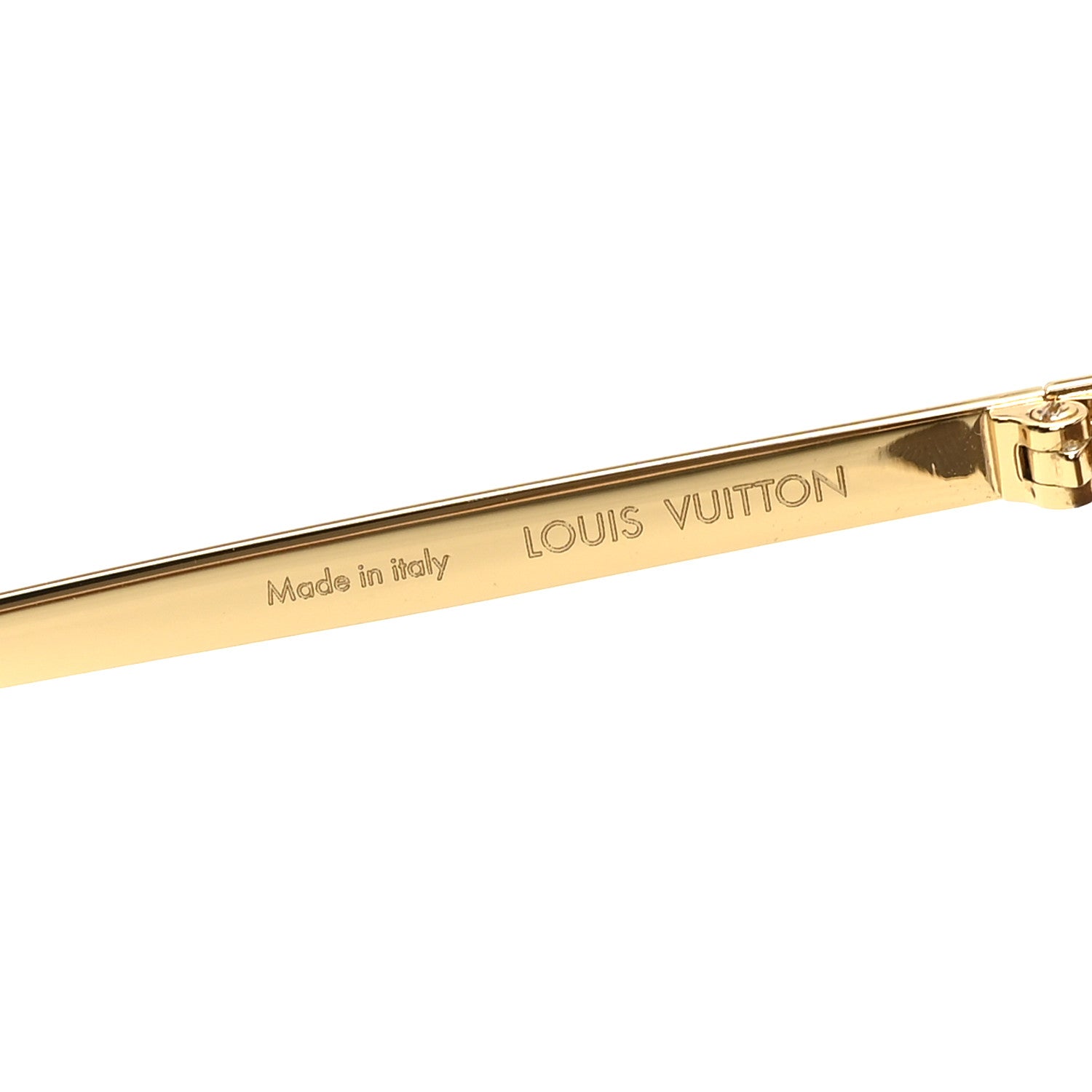 Louis Vuitton Metal LV Golden Mask Sunglasses Z1717U Gold 7 of 7