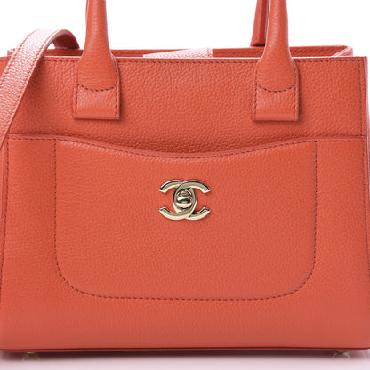 Chanel Grained Calfskin Mini Neo Executive Shopper Tote Red 8 of 11