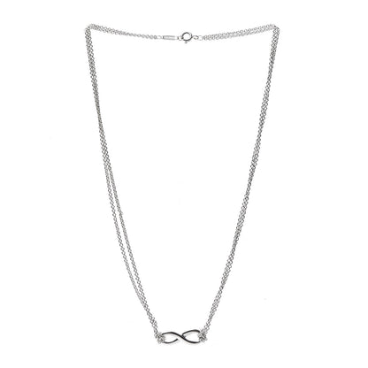 Tiffany Sterling Silver Infinity Pendant Necklace 3 of 5