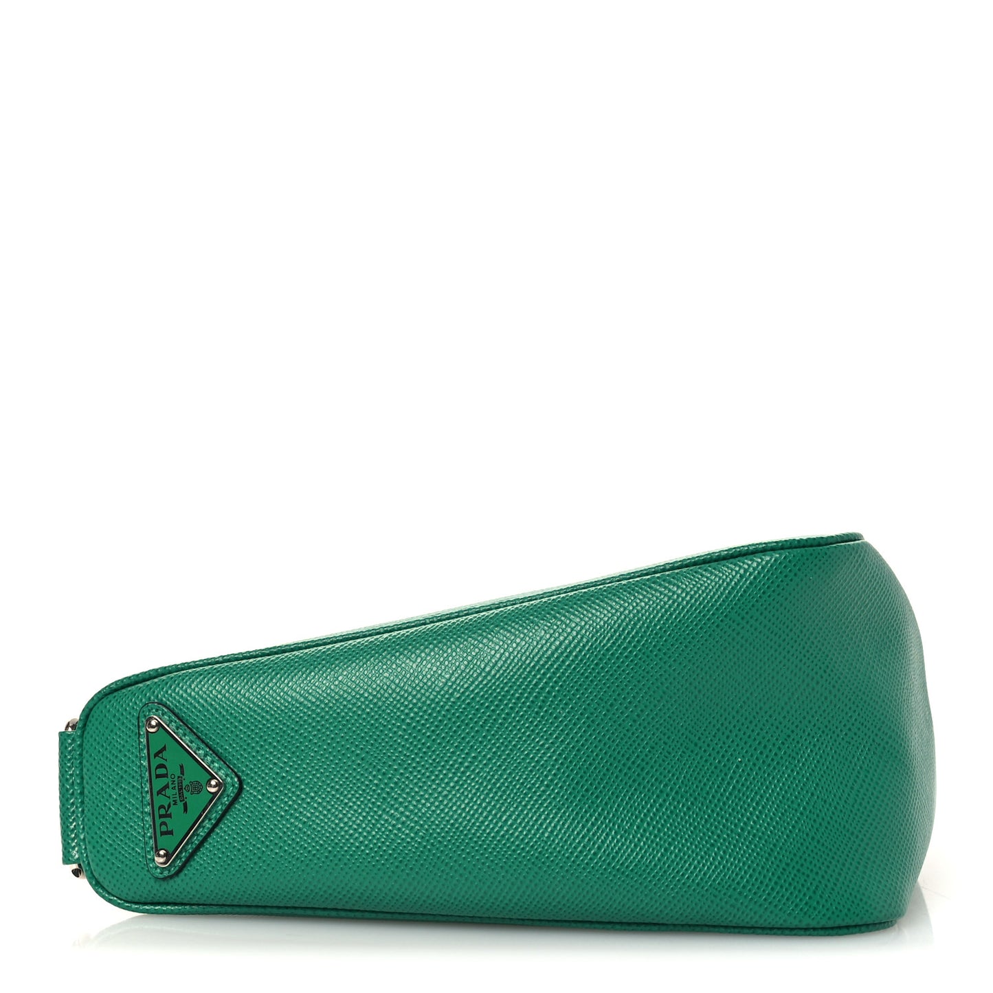 Saffiano Cuir Triangle Logo Embossed Triangle Shoulder Bag Mango