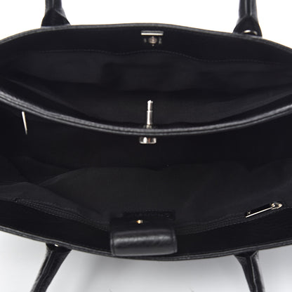 Chanel Calfskin Cerf Executive Shopper Tote Black 5 of 10