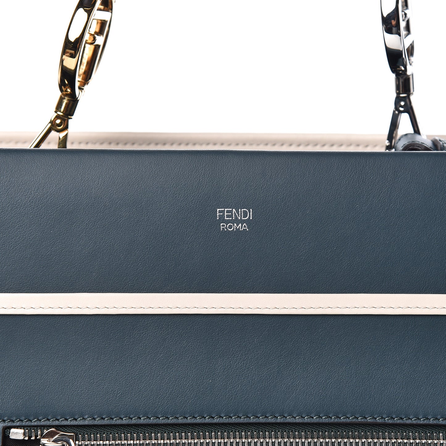 Vitello Century Opaco F is Fendi Bi-Color Regular Runaway Satchel Amazzonia Camelia