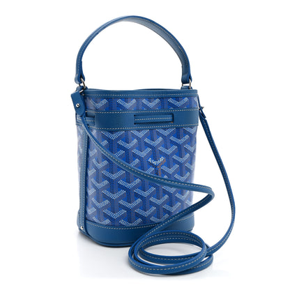 Goyard Goyardine Petit Flot Mini Bucket Bag Sky Blue 3 of 10