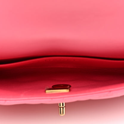 Chanel Lambskin Quilted CC Pocket Clutch With Chain Pink 5 of 19