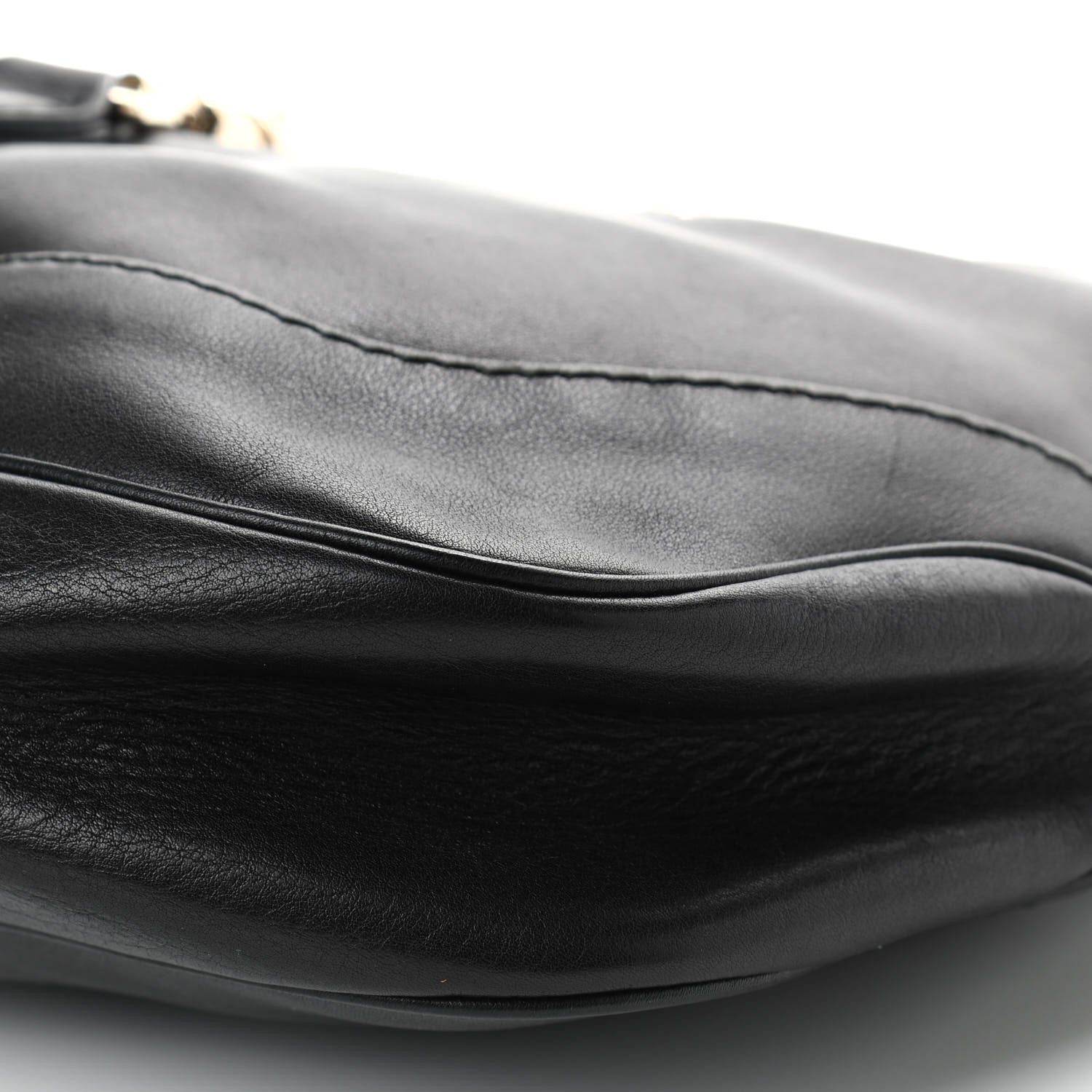 Gucci Calfskin Medium New Jackie Shoulder Bag Black 10 of 12