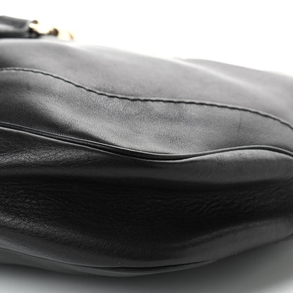 Gucci Calfskin Medium New Jackie Shoulder Bag Black 10 of 12