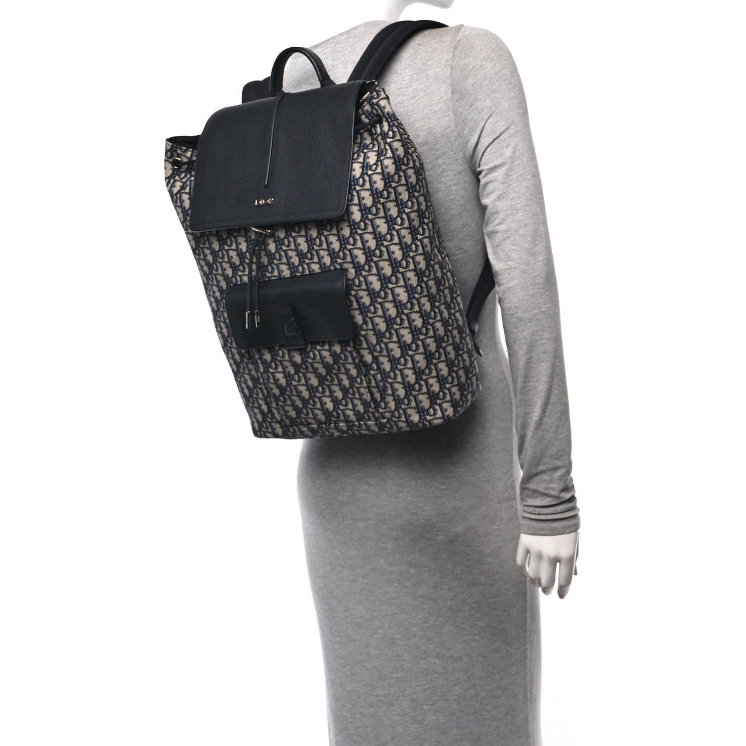 Christian Dior Oblique Motion Backpack Blue 2 of 11