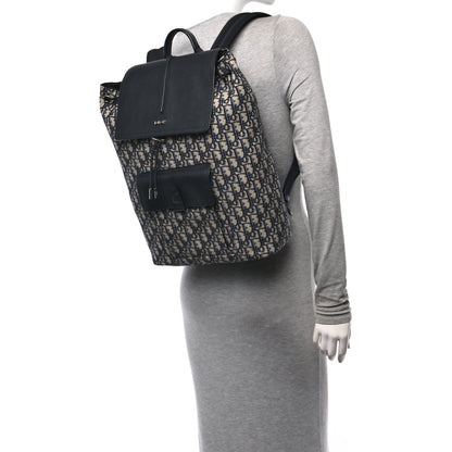 Christian Dior Oblique Motion Backpack Blue 2 of 11