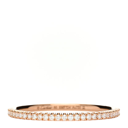 Cartier 18K Yellow Gold Diamond 1.5mm Etincelle de Cartier Wedding Band Ring 60 9 1 of 3