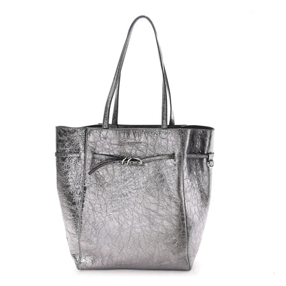 Givenchy Metallic Calfskin Medium Voyou Bag Silver 1 of 10