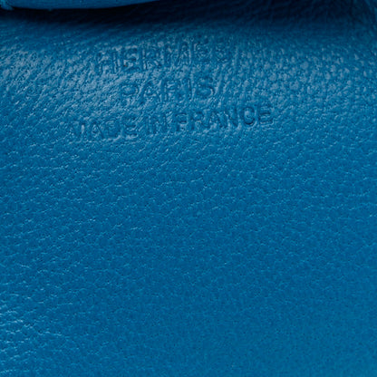 Hermes Milo Lambskin Grigri Rodeo Horse Bag Charm MM Bleu Zanzibar 3 of 4