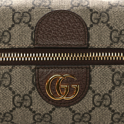 Gucci Soft GG Supreme Monogram Calfskin Medium Ophidia Cosmetic Case Beige Ebony New Acero 10 of 10