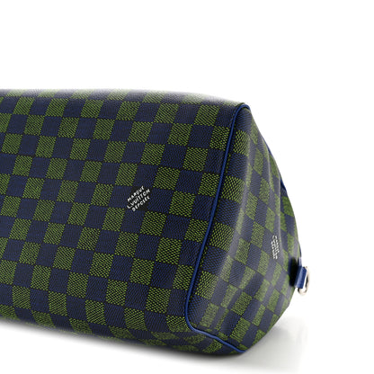 Louis Vuitton Damier Heritage Speedy Bandouliere 40 Blue Green 7 of 7