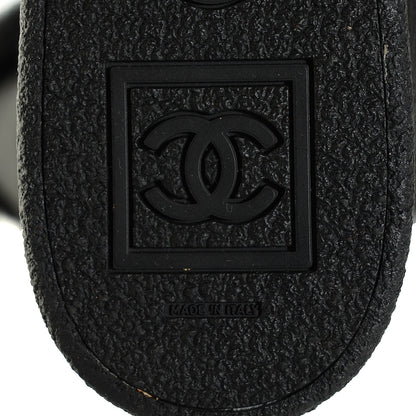 Chanel Shearling Short Boots 39 Black 6 of 7
