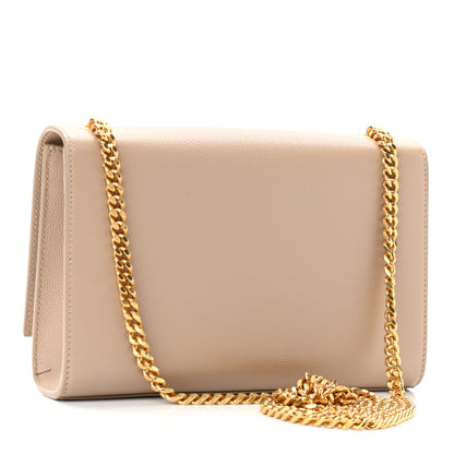 Saint Laurent Grain De Poudre Small Monogram Kate Satchel Nude Powder 3 of 9