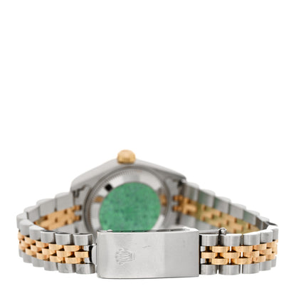 Rolex Stainless Steel 18K Yellow Gold Diamond 26mm Oyster Perpetual Datejust Watch Champagne 79173 3 of 5