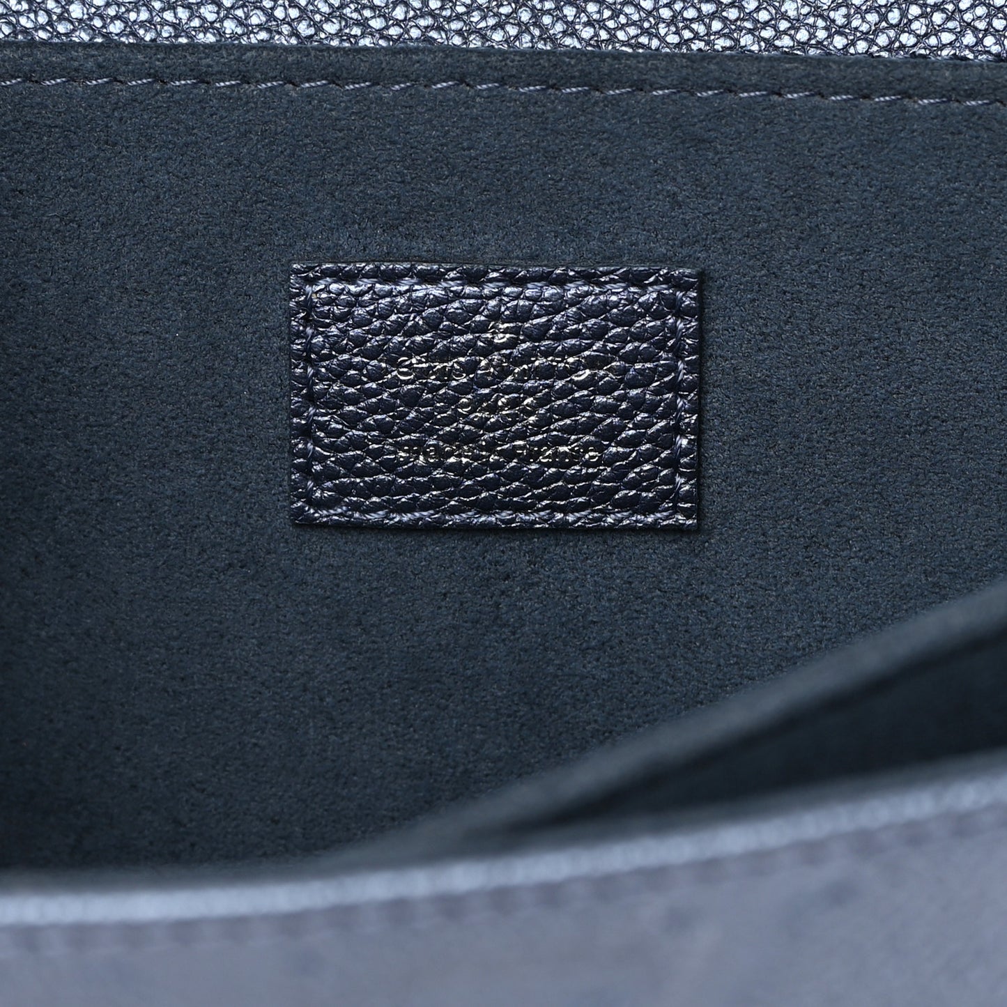 Metallic Empreinte Monogram Giant Pochette Metis Navy Nacre