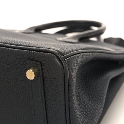 Hermes Togo Matte Alligator Birkin Touch 25 Black 12 of 16