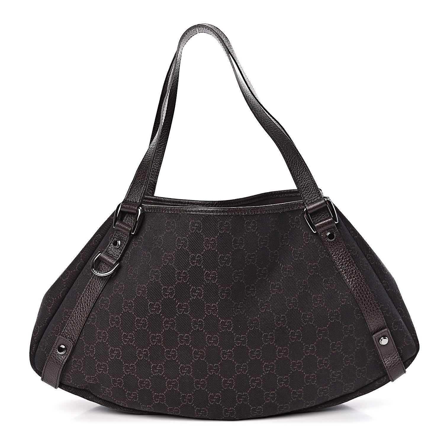 Gucci Monogram Medium Abbey Shoulder Bag Chocolate 1 of 10