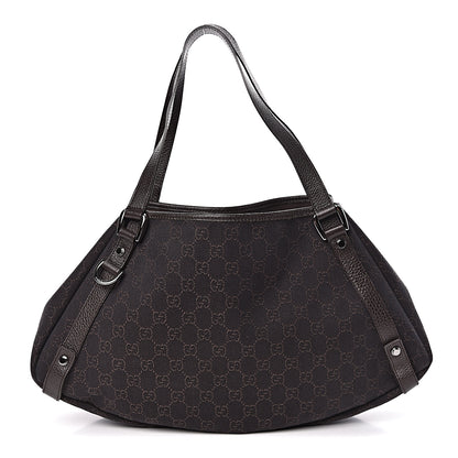 Gucci Monogram Medium Abbey Shoulder Bag Chocolate 1 of 10