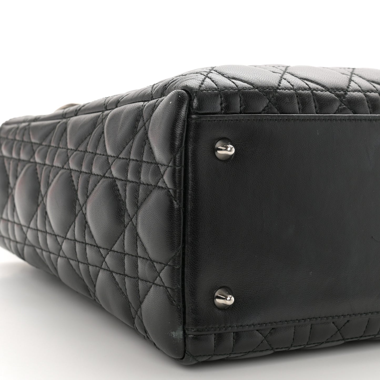 Lambskin Cannage Medium Lady Dior Black