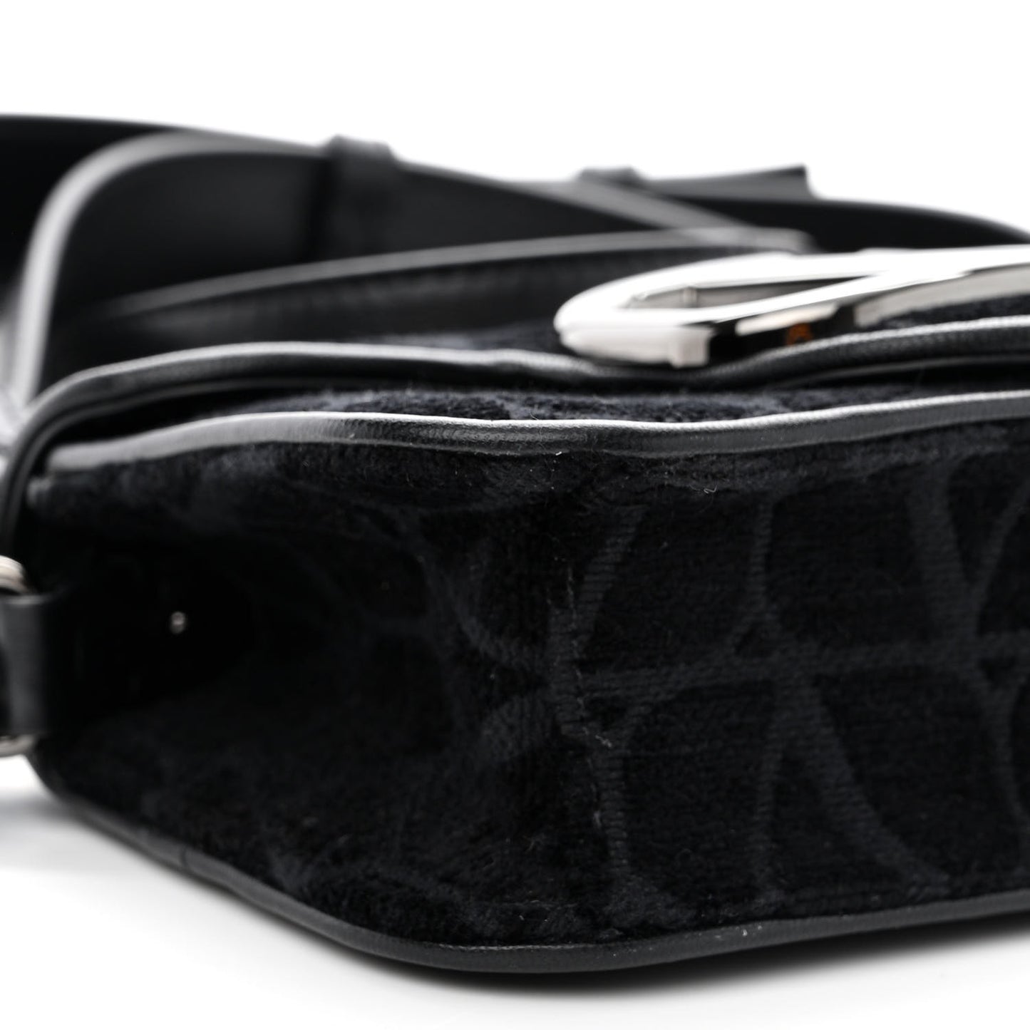 Canvas Toile Iconographe Vlogo Mini Loco Crossbody Bag Black
